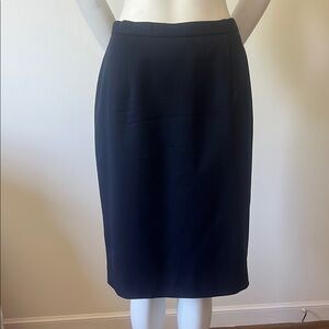 Pendleton Navy 100% Virgin Wool Pencil Skirt Size 10